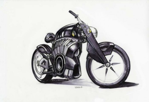Blitz - електрически байк с вид на Harley 2