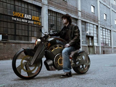 Blitz - електрически байк с вид на Harley 3