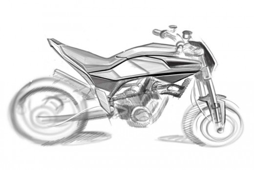 Скици на шосейния 900 кубиков нейкид мотор на Husqvarna 03