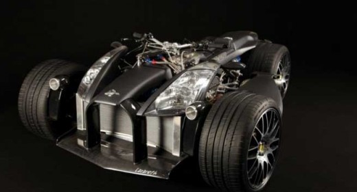Французи създадоха квадроциклет с V8 от Ferrari 09